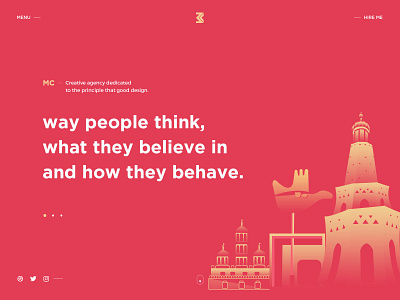 Website Header agency agency branding creative design designing golden header illustration interface modern portfolio website website banner