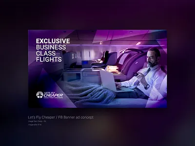 luxury travel agency ad banner banner ad clean design flights modern photomanipulation travel typography ui