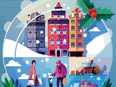 Stockholm AW18 christmas digital editorial festive folioart graphic illustration maitefranchi winter