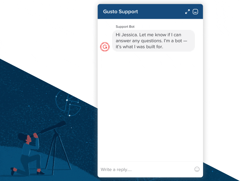 Customer Support Chatbot ai animation app bot chat chatbot customer service finance gif help center interaction live chat ui ui ux