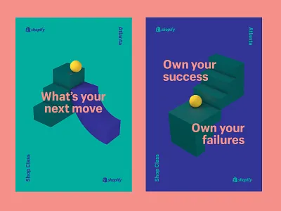 Shop Class Posters 3d 3d art c4d geometric poster shapes simple