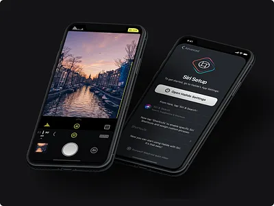 "Hey Siri, take a photo!" app camera halide icon icons ios iphone onboarding shortcuts siri ui