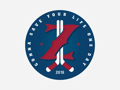 ZAM-BONING fantasy sports hockey logo sports