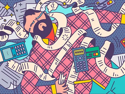 Сashbox cash cash voucher cashbox design illustration