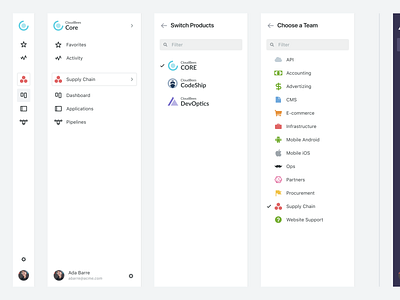 Common Product Navigation cloudbees navigation