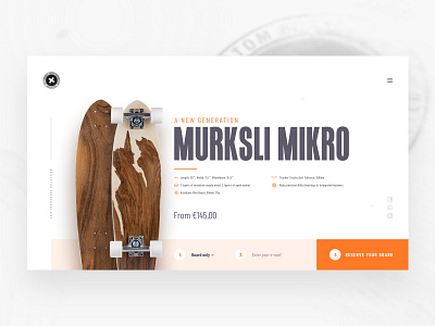 Murksli boards landingpage clean concept design flat landingpage minimal site sketch ui ux web website