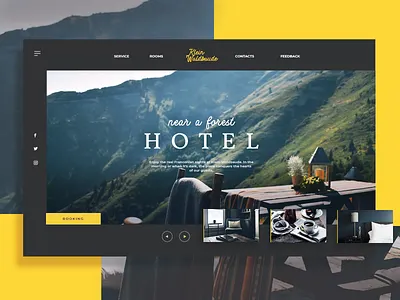 Local Hotel Booking Main Page boardinghouse booking design deutsche digital german germany guesthouse hotel klein waldbaude warmensteinach webdesign website website concept