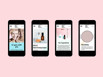 GSB Website Design beauty branding graphic design logo mobile packaging skincare web design website