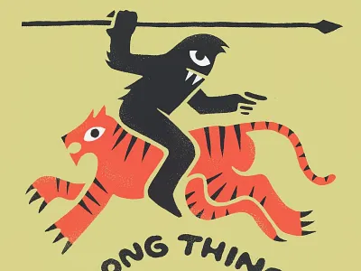 Wrong Things/Right Attitude eyes illustration ipad monster procreate simplistic texture tiger