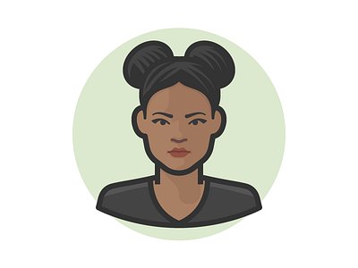 Beautiful Girl avatar face illustration person woman
