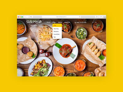Restourant Website Design ui ux design web design website design