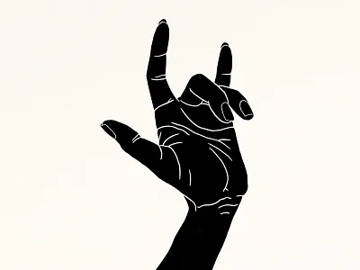 🤟🏽 black block print block printing emoji hand hand print inspiration lino lino print linocut love poster print white