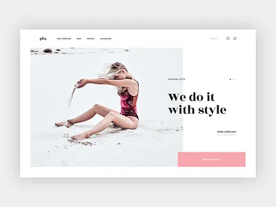 Swimwear Store beach bikini clean ecommerce fashion minimal pastel store