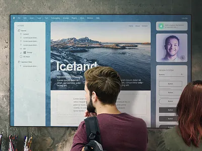 Office of the future ai future futuristic office photo manipulation ui website builder