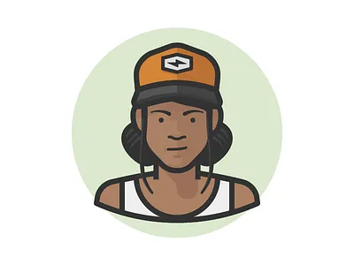 Beautiful Girl Too avatar face girl illustration person woman