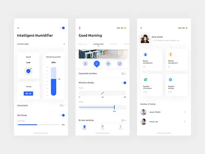 Smart Home System App Concept - Part 3 app design device icon interface queble smart home ui ux