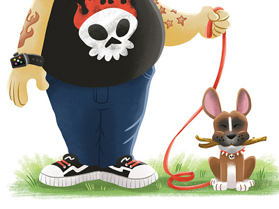 Twins animals dog park dog walking dogs metal skull tattoos twins