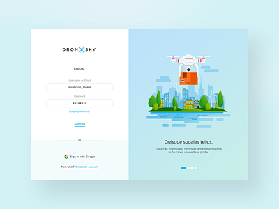 Login Screen Design branding clean design flat fullwidth graphics illustration inspiration login login box login form register sign in sign up signin ui ux vector webdesign website