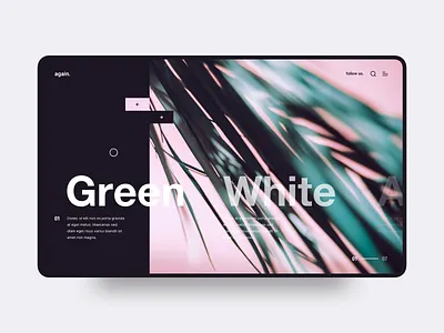Slider UI clean dark exploration exploration visual brand gallery interaction interface layout minimal modern slider ui ui ux web