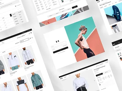 UA checkout clean details page ecommerce grid list login minimal orders product shop store table web ui