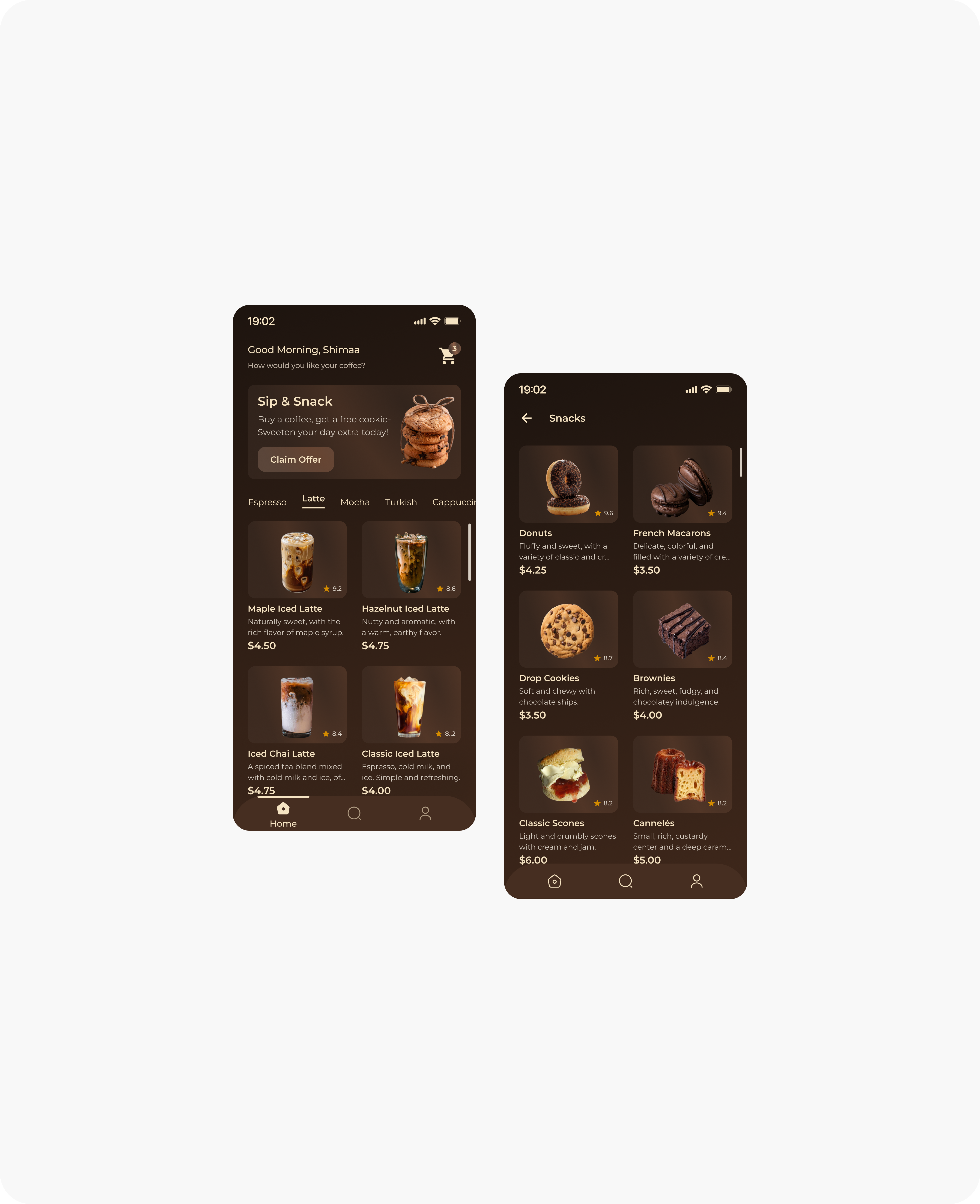 Arbuckles | Coffee Shop Mobile App app design behance branding brown calm clean coffee design dribble ecommerce figma interface landing page mobile offer reponsive shop shot snacks ui