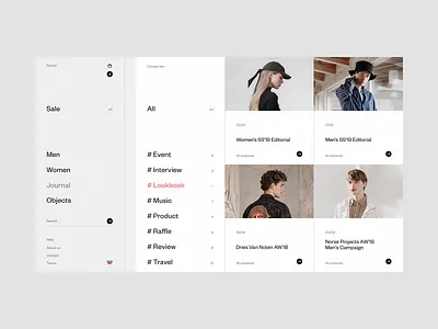 Norse Store. Journal #2 clean concept desktop e commerce fullscreen grid minimal responsive ui ux web website white wip
