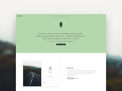 Leeflets Home css design html page single
