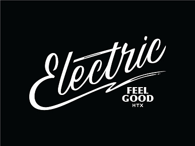 Electric Feelgood - Round 1 design houston lettering logo typography