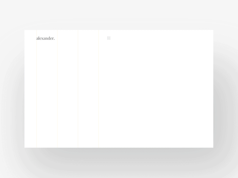 Alexander Glasses animated web design clean design gif animated glasses ui design web design white