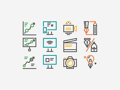 Relive Iconset color design flat icon icons iconset illustration line minimal