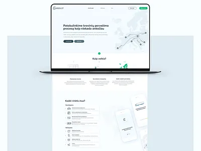 Cargolot UI/UX design cargo carrier design europe repiano shipper truck trucks ui ux