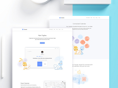 Calendar Illustrations blender calendar drawings hand drawn illustration mockup photoshop web design