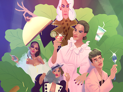 The Hadid Family beetlejuice character design dinner family fashion hadid magazine model painting video vogue