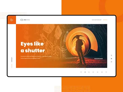 Photographer's Portfolio clean concept creative app landing page creative ui landing design photographer photography portfolio ui web web design webpage