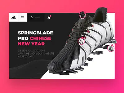 Daily Interface 15 - 30: Adidas UI Concept adidas behance design designer dribbble ideas netflix photoshop ui uidesign uidesigner userexperience userinterface ux uxdesign uxdesigner uxui webdesign website websitedesign