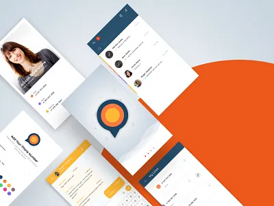 Chat App app chat clean design logo ui ux