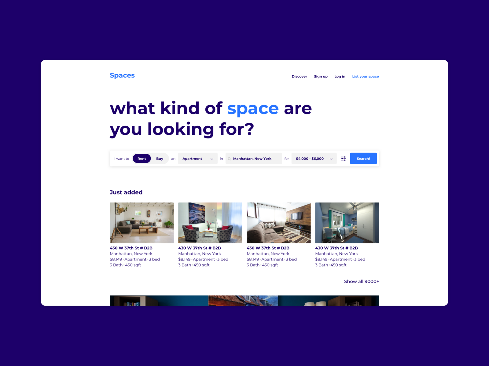 Example of Spaces | Real Estate & Rentals