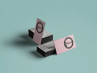 Glossed Studio Business Cards beauty branding design glossed illustration logo logo design mockup mockup design