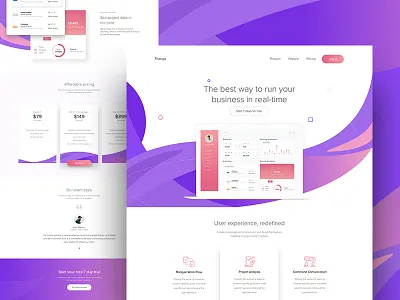 SaaS Software Landing Page clean landing page landing page saas application saas landing page software ui ux web webdeisgn