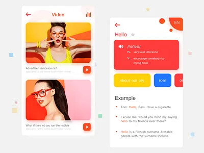 Translate App app card clean play project result translate ui