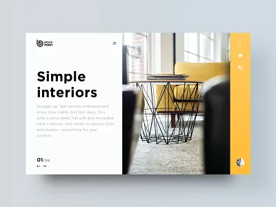 Interior selection Application interface interor pure simple ui web