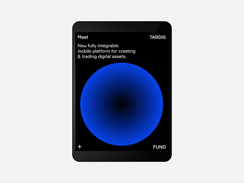 Adaptive Layout animation block chain crypto finance fund iphone iphone x layout minimal mobile motion responsive tablet tardis token trading web webdesign website