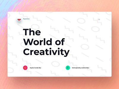 PepMelon site colorful design fresh large type minimal pepmelon playful ui ux web webdeisgn website