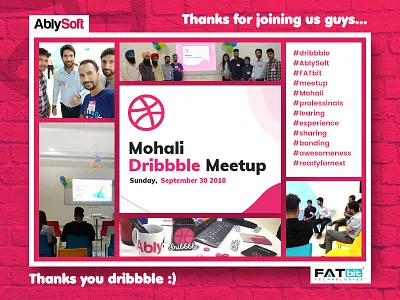 Mohalidribbblemeetup awesomeness bonding dribbble enjoy experiences knowledge learning meetup professionals sharing
