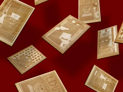 Duvel Collection art artwork business card character character design composition concept creative drawing dribbble engrave illustration illustrator laser laser cut laser engrave poster storytelling unique vector