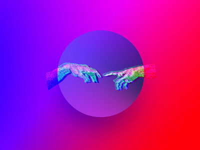 Creation of Gradient art design glitch gradient graphic design poster visual art visual design