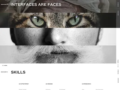 Clean portfolio clean home home page web page minimal