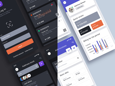 Nodegine Ui Kit app dashboard app design application ui billing invoices invoicing nodegine ui design ui kit userinterfaces ux design
