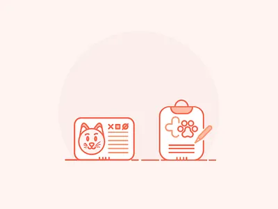 Vet Icons - Colors cat cat id colors icons icons set illustration paws vet prescription vet sign veterinarian