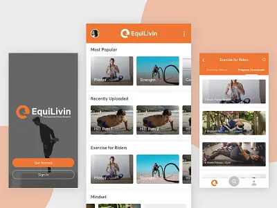Fitness App Design app clean design icon interface ios logo ui ux